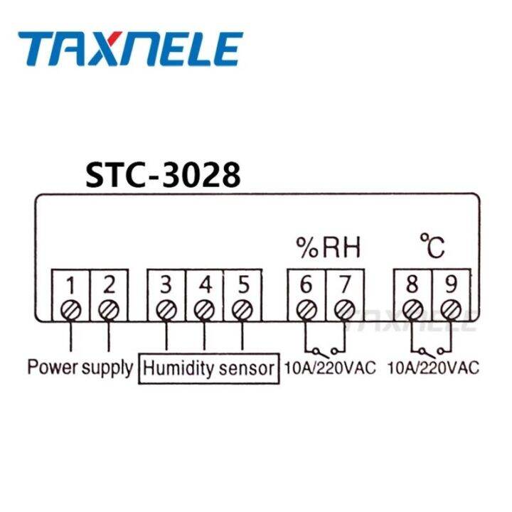 เทอร์โมมิเตอร์วัดอุณหภูมิเครื่องต้มไข่-stc-3028ตัวควบคุมความชื้นเทอร์โมสตัตดิจิตอล220vac-10a-ไฮโกรมิเตอร์12v-24v