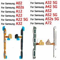 สําหรับ Samsung Galaxy A02 A02s A12 A22 A32 A42 A52 A52s A72 5G ปิดเครื่องปิดเสียงระดับเสียงซ่อมใหม่สวิตช์ปุ่มด้านข้าง Flex Cable