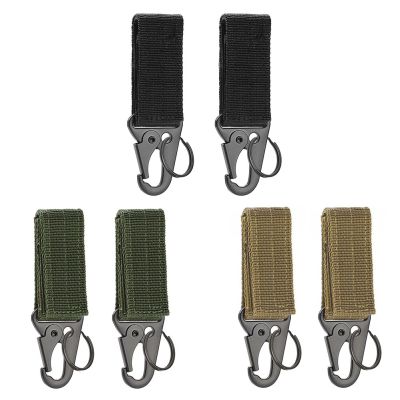 1pcs Tactical Hanging Buckle Molle Nylon Webbing Belt Triangle Buckle Outdoor Climbing Camping Tool Accessory Carabiner Keychain Adhesives Tape