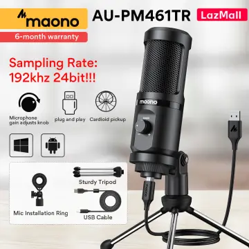 MAONO AU-PM461TR Portable USB Gaming Microphone with Mic Gain ประกันศูนย์ไทย