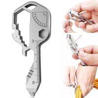 24 In 1 Stainless Steel Multifunction Mini Key Chain Outdoor Portable Tools Creative Bottle Opener Wrench For Gifts Wholesale