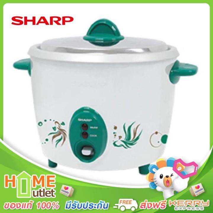 sharp-หม้อข้าว0-6ลิตร-สีเขียว-รุ่น-ksh-d06-gr