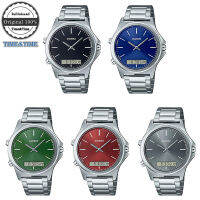 Time&amp;Time CASIO Standard รุ่น MTP-VC01D, MTP-VC01D-1EUDF(สีดำ), MTP-VC01D-2EUDF(สีน้ำเงิน), MTP-VC01D-3EUDF(สีเขียว), MTP-VC01D-5EUDF(สีแดง), MTP-VC01D-8EUDF(สีเทา) ประกันศูนย์ CMG