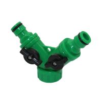 Y Valve Connector with 3/4" Female thread Garden Drip Irrigation Fittings 2-Way Valve Agriculture Tools 1 Pcs Valves