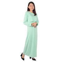 SummerGlitz Nursing Cotton T-shirt Maxi Dress Menyusu Baju Menyusu Cotton Breastfeeding Dress