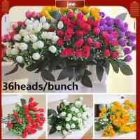 JEE ช่อไหม36Heads งานหัตถกรรมตกแต่งสัมผัสเสมือนจริงการตกแต่งบ้านแบบ DIY ดอกตูมเล็กกุหลาบ Buket Pengantin ของตกแต่งงานแต่งงานดอกไม้ประดิษฐ์