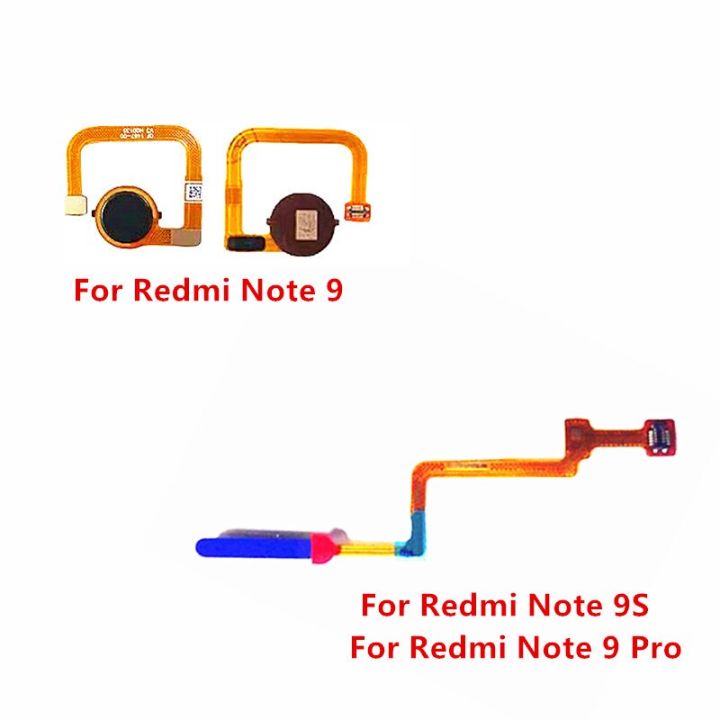 【▼Hot Sales▼】 anlei3 สำหรับ Xiaomi Redmi Note 9 Pro เครื่องสแกนลายนิ้วมือสัมผัส Id เซ็นเซอร์ปุ่มเมนูกุญแจกลับบ้านสายเคเบิ้ลยืดหยุ่นสำหรับ Redmi Note 9S