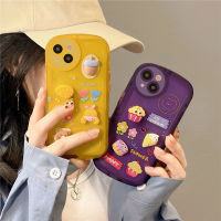 Mobomixi เคส VIVO Y35 Y22 Y16 Y15 V25 Y12S Y21 Y20 Y33S V23 5G Y15S Y50 Y30 Y30i Y12A Y11 Y12 Y22S Y33T Y21T Y21S Y17 Y91C Y1S V20 Pro Y15A Y20S Y20i เคสโทรศัพท์ซิลิโคนใสบิสกิตหมีพร้อมอุปกรณ์เสริม