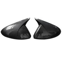 Carbon Fiber Side Door Rearview Mirror Cover Housing Cap for Cruze 2017 2018 Wing Mirror Ox Horn Trim Shell