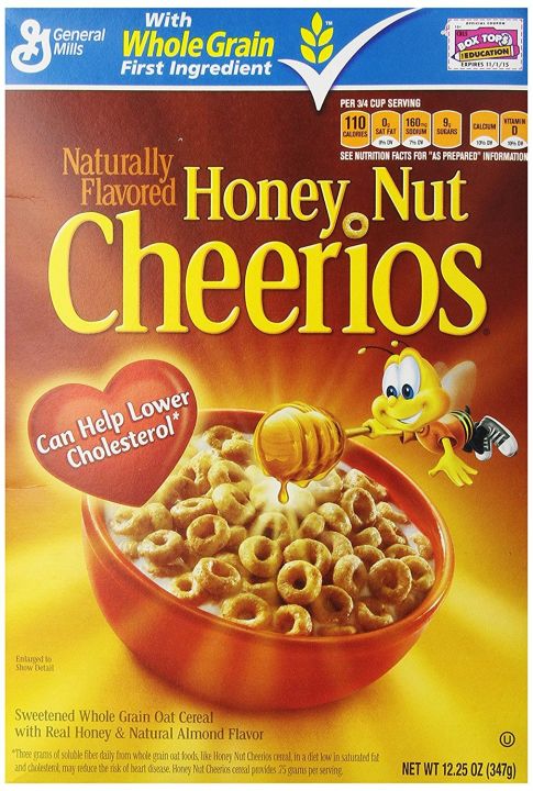 general-mills-honey-nut-cheerios-436g-cereal-large-size-ฮั่นนี่นัทเชียริโอส์สวีทเทนโฮลเกรนโอ๊ตซีเรียล-ธัญพืชน้ำผึ้งและถั่ว