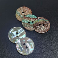 10 ชิ้น Natural Abalone Pearl Shell ปุ่มสำหรับเสื้อผ้าเย็บอุปกรณ์เสริม Scrapbooking DIY เสื้อผ้า 2 หลุมรอบปุ่มเชลล์ - wefdger