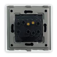 BSEED Switches Push Button 123Gang 12 Way Crystal Glass Panel Mechanical Switches EU Standard White Black Golden