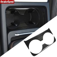 Stainless Steel Front Water Cup Holder Frame Decoration Cover Trim For Audi Q5 FY 2018- Car Styling Interior Accessories