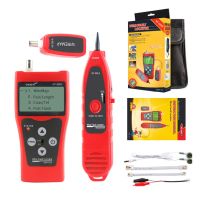 NOYAFA LCD Network Cable Tester High Precision Line Finder Coaxial Line Tester RJ11 RJ45 Wire Length Finder with Remote Adapter