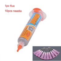 hk☞✧✠  10CC XG-Z40 Syringe Solder Paste Tin with 10Pcs Needle Welding Flux Soldering BGA Repair Rework