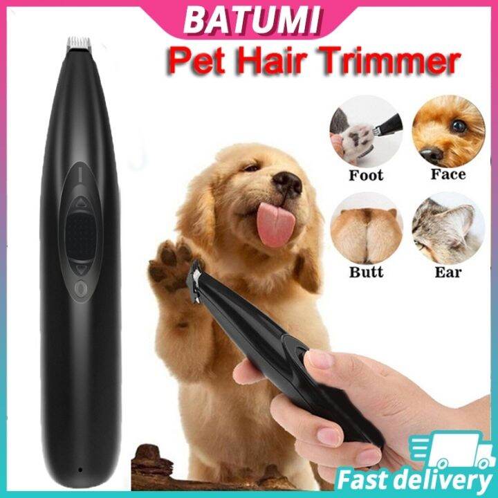 Dog Cat Foot Hair Trimmer Electric Pet Razor Low-noise Shaver Grooming ...