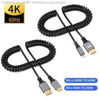 【CW】卐☃﹍  AIXXCO HDMI-Compatible spring wire Extension Cable 4K/60Hz Male to for PS4/3