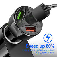 ที่ชาร์จแบตรถ12V-24V car charger QC3.0ที่ชาร์จแบตในรถ2.1Aที่ชาตแบตในรถ หัวชาร์จในรถ xiaomiที่ชาร์จในรถ ที่ชาจแบตในรถ ที่ชาร์ตในรถ ชาร์จแบตในรถ ช่อง