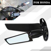 2PCS Motorcycle Mirrors Modified Wind Wing Adjustable Rotating Rearview Mirror For Honda NC700 NC700S NC700X NC750 NC750S NC750X