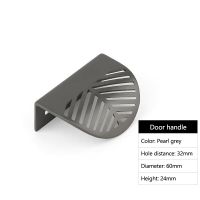 Leaf Shape Cabinet Pulls Grey Gold Zinc Alloy Kitchen Door Handle Drawer Pull Knobs Wardrobe Handles for Furniture Hardware