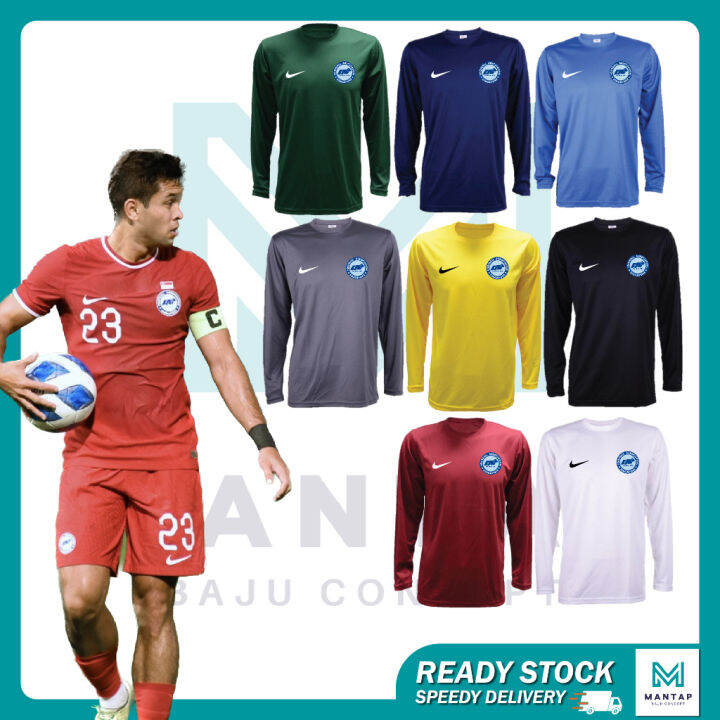 SINGAPORE FA LONG SLEEVE JERSEY / SG FOOTBALL FUTSAL JERSI / BOLA SEPAK Negara Football
