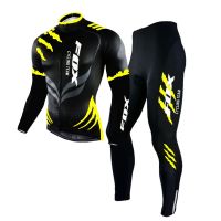 FOX Cycling Team Man 2022 Sports Bicycle Jersey Autumn Mtb Cycling Clothing Long Sleeve Triathlon Mountain Bike Long Pants Set