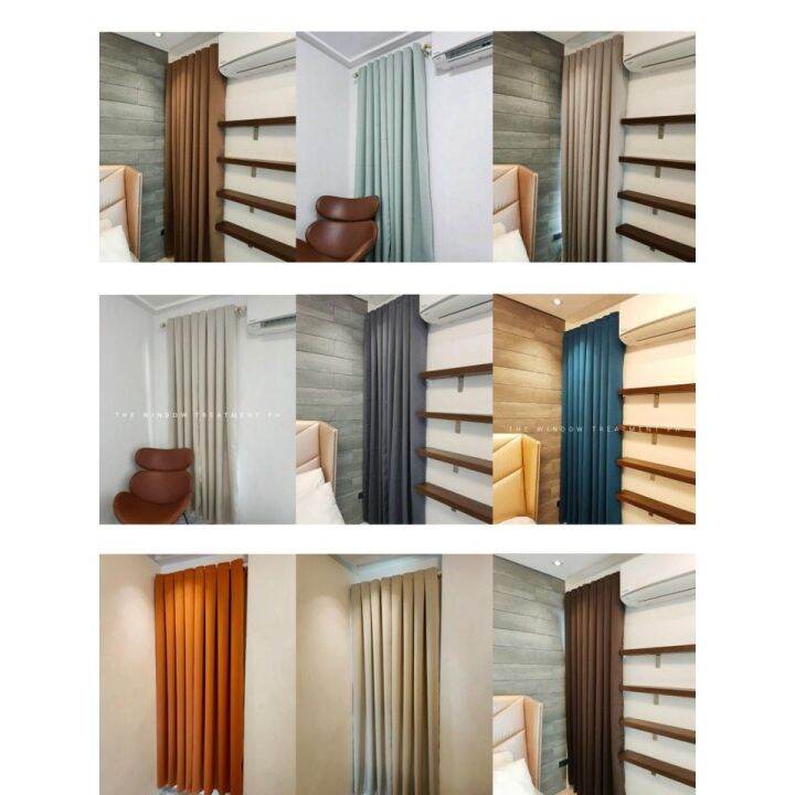 4 FT HEIGHT GROMMET / RING TYPE BLACKOUT / DIMMER CURTAIN ALL COLORS