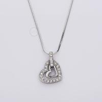 MONO JEWELRYสร้อยคอสีเงินพร้อมจี้คลิสตัลลายหัวใจ รุ่นMN919L