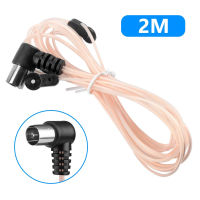 QUFUL เครื่องเสียงพกพา เครื่องใช้ไฟฟ้า AM/FM HD ทางอากาศ F Connector 75 OFM เสาอากาศไดโพล เสาอากาศ T เสาอากาศวิทยุ FM สายวิทยุ FM