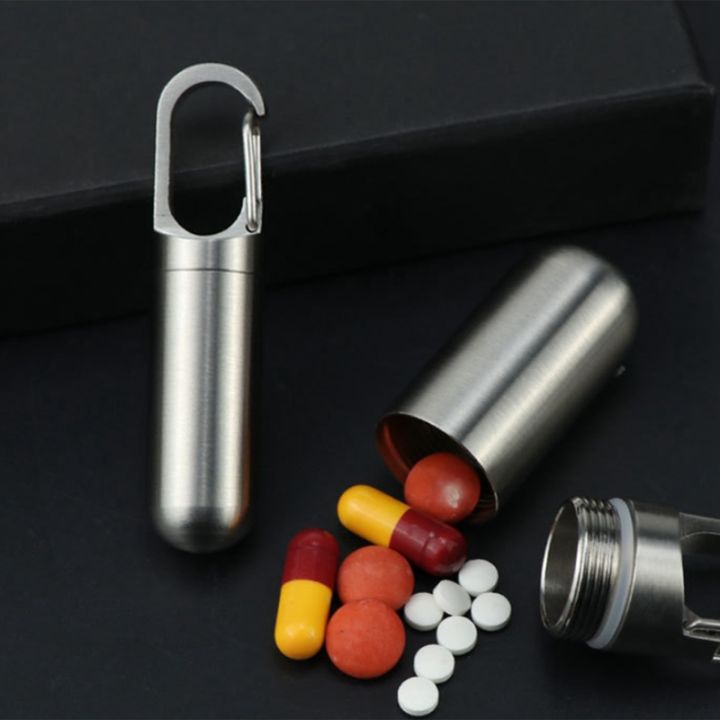 mini-sealed-storage-pill-box-pill-container-storage-box-stainless-steel-waterproof-outdoor-travel-first-aid-kit