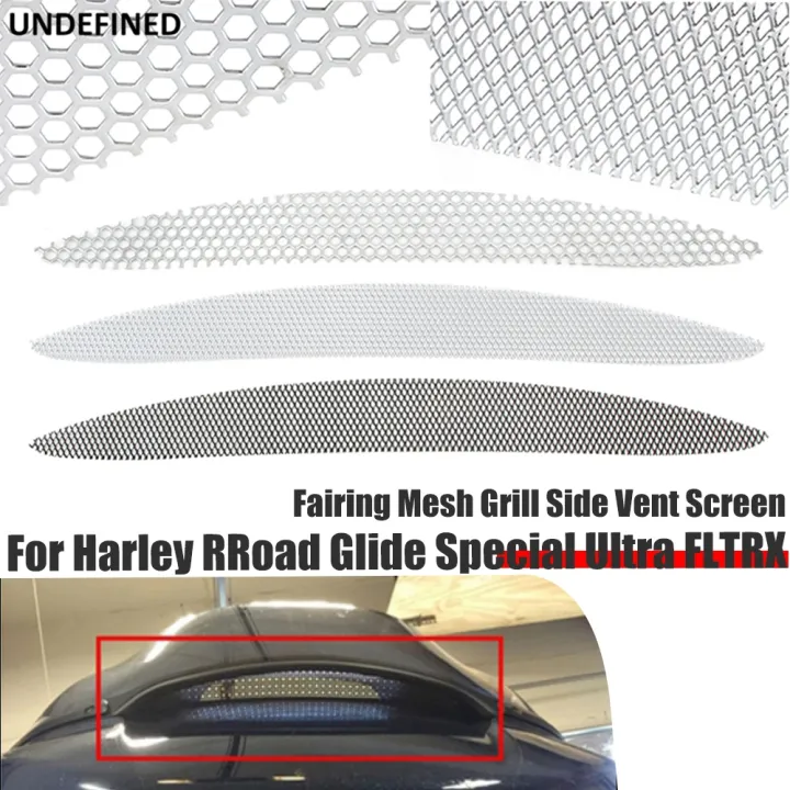 Mesh Top Fairing Vent Screen Grill Cover For Harley Road Glide Special