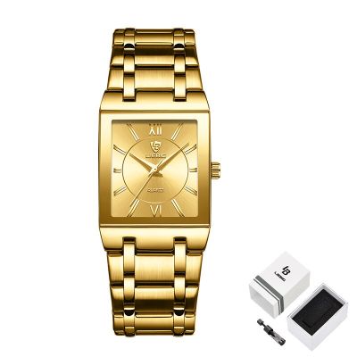 นาฬิกาข้อมือควอตซ์สีทองหรูหรา2022สำหรับสุภาพสตรีแฟชั่นกันน้ำ30เมตรนาฬิกาผู้หญิงผู้หญิง Relogio Feminino