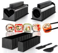 QTCF-10 Pics/set Diy Sushi Maker Plastic Onigiri Mold Rice Mould Kits Kitchen Bento Accessories Tools