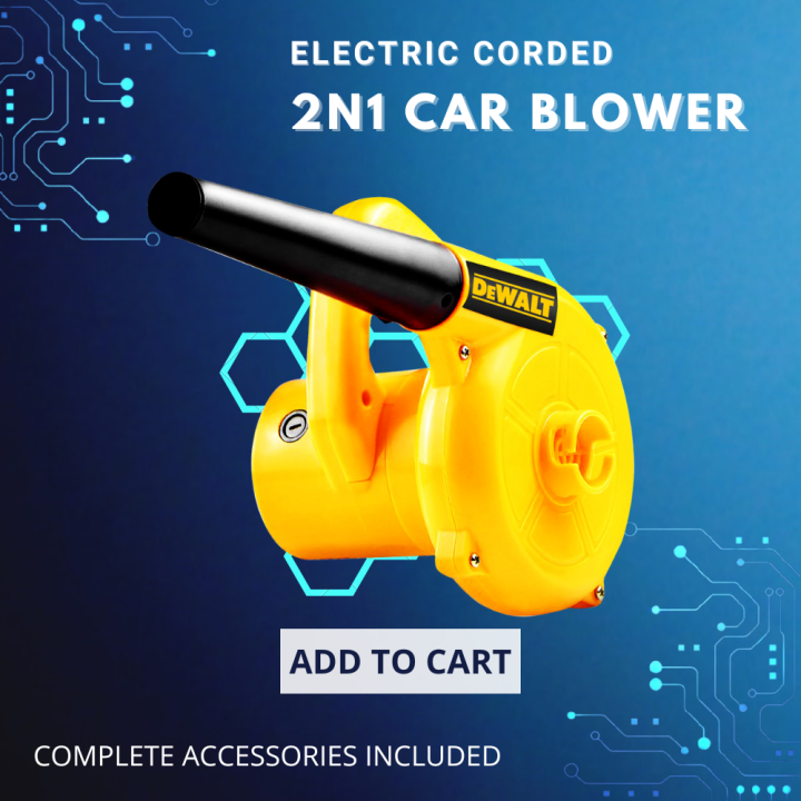 Electric Car Blower 2 in 1 Heavy Duty and High Quality Handheld High Capacity Dust Extractors