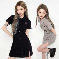 ✿✵ [Counter Quality] [Champion Sales] Hot Girl Pure Desire Polo Skirt Slim Slit Dress Internet Celebrity Same