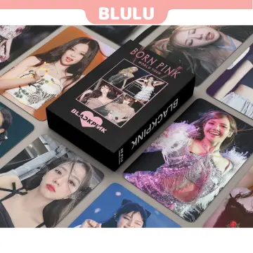 5Pcs/Set Kpop Black and Pink Album Photocards JISOO JENNIE LISA ROSE Lomo  Card New Album