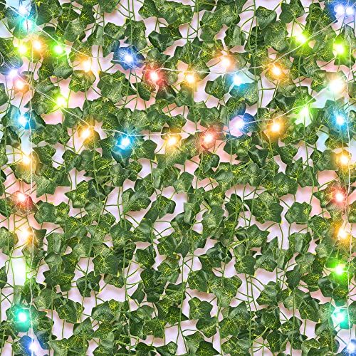 12pcs-ประดิษฐ์-ivy-garland-พืชปลอม-ivy-ใบ80led-string-light-แขวน-ivy-สำหรับ-aesthetic-ห้องนอน-garden-party-decor