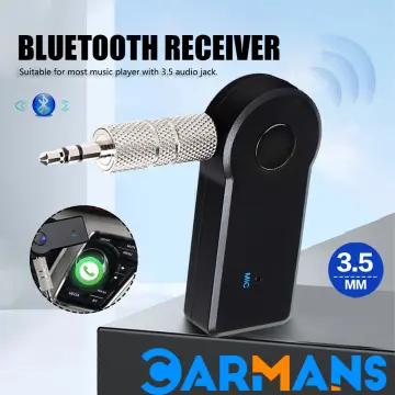 3.5mm Wireless Bluetooth Receiver Jack Bluetooth Audio Music Receiver  Adapter for Speaker Earphone (Blue) 