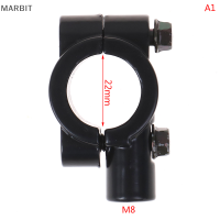 MARBIT 1PC รถจักรยานยนต์จับบาร์ Mirror Mount Holder กระจกมองหลัง Handlebar Mirror CLAMP