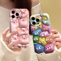 เคส Hp C31 Realme C33 C35 C55 10 C15 C12 C25S C11 C20 Realme5 5i 6i C3 8i C21Y C25Y หมูสีชมพูและมอนสเตอร์กันกระแทกรองรับการกระแทกเคสครอบโทรศัพท์ TPU แบบนิ่ม