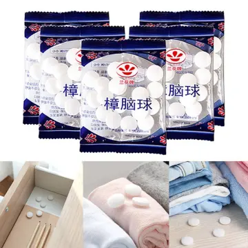 4pcs Camphor Ball Storage Box For Clothes Closet, Anti-mildew