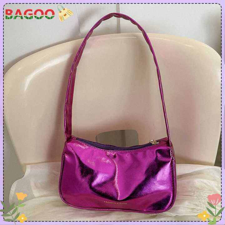 กระเป๋าโท้ทสีทึบผู้หญิงกระเป๋าโฮโบเรียบง่ายกระเป๋าถือผู้หญิงกระเป๋านิ่มย้อนยุค