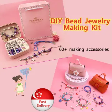 DIY Bracelet Making Kit for Girls - Includes Jewelry Supplies, Bangle  Bracelet Making Kit