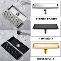 300mm Floor Drain 304 Stainless Steel Bathroom Shower Waste Drain Bath Ktichen Anti-odor Floor Drain Hair Strainer Traps Drains