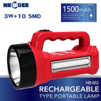 NEWBEE ไฟฉาย LED แรงสูง ชาร์จไฟบ้าน ปรับรูปแบบได้ 2ระดับ ไฟหน้าสปอตไลท์ ไฟข้างถนอมสายตา ไฟแรงส่องไกล พร้อมที่ชาร์จในตัว ไฟฉายพกพาเดินป่า