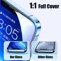 3PCS 9D Screen Protector Tempered Glass For Iphone 11 14 15 13 12 Pro Max SE 2 3 X XR XS MAX 7 8 Full Cover Glass Glass