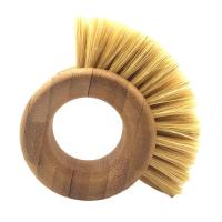 Kitchen Cleaning Brush Sisal Bamboo Ring Shaped Handle Dish Brush Bowl Pot Brush Fruit Vegetable Cleaning Brush Kitchen Tools