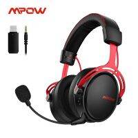 QSR STORE 2.4G Headset for PS5/PS4/PC Headphone with Noise Cancelling Mic USB Transmitter Gamer