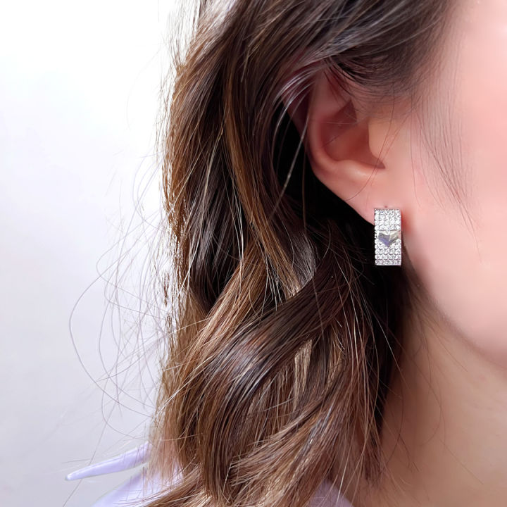 aesdothete-aesdotheteearring59-ต่างหูเงิน-ต่างหูคริสตัล-ต่างหูน่ารัก-ต่างหูลูกคุณ-ต่างหูเก๋ๆ-ต่างหูห่วง