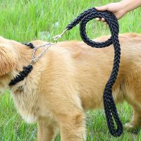 Dog Leash Heavy Duty Nylon Braided Rope Strong 120cm Dog Leash Comfortable Pet Round Training Rope for Small Medium Large Dogs